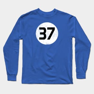 Number 37 Tee - Black Long Sleeve T-Shirt